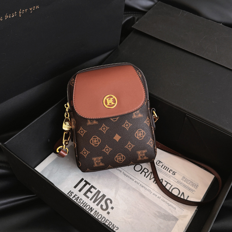 Luxury Brand Designer Handbag And Phone Case - 2026 New Vintage Light Luxury Women's High-end Style Multi-purpose Mini Crossbody Bag