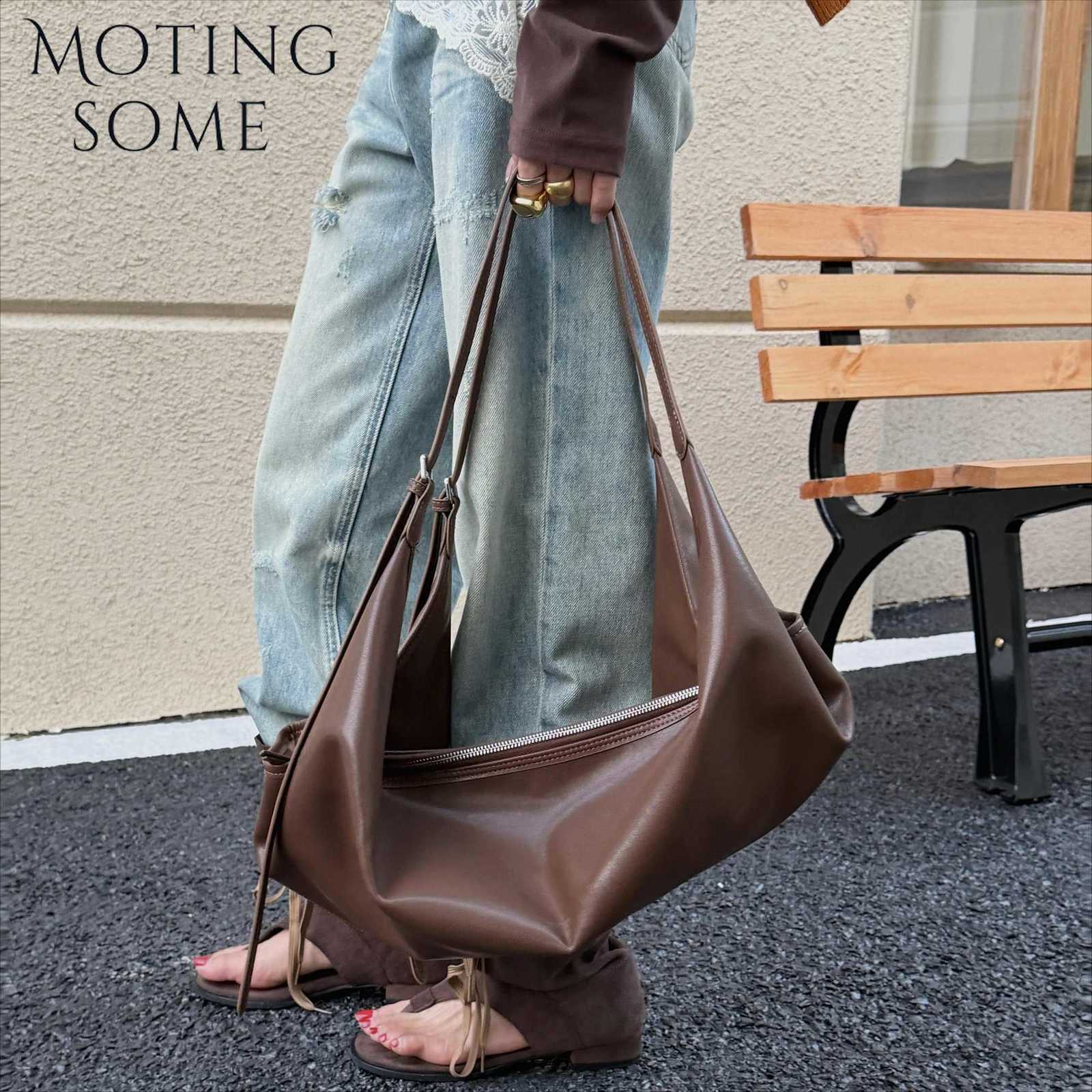 Designer MOTINGSOME Spring Bags Bag Woman Large Capacity Shoulder Hobos Handbag Underarm Daily Purse 2026 New in Handbag H260905
