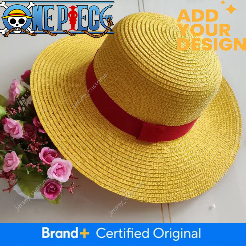 Little Yellow One Piece COSPLAY Straw Performance Costume Summer Sunshade Beach Hat Adult Casual Versatile