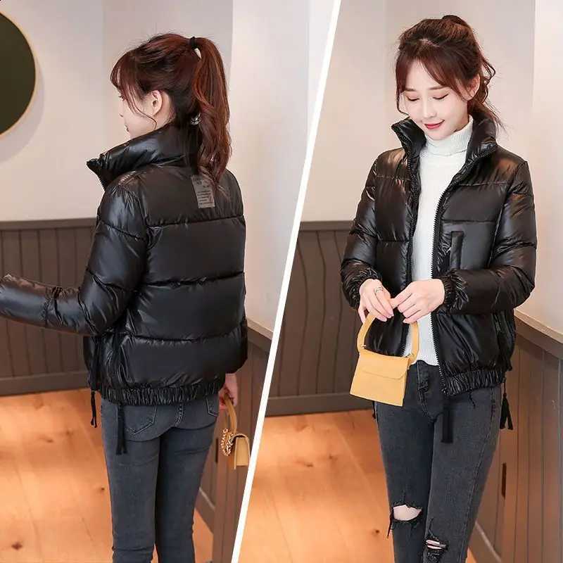 Korean Fashion Parkas Quilted Winter Puffer Coat 2025 Elegant Snow WiTH Womens Down JaCKet Coats Woman Cold Trend H260917