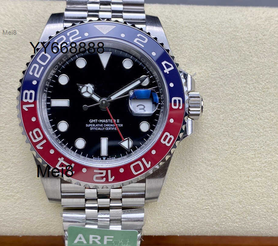 Mens watches high quality ARFFactory Rle Automatic Mechanical Watch Fully 40mm GMT all-in-one 3285 movement sapphire glass mirror 904L steel case st