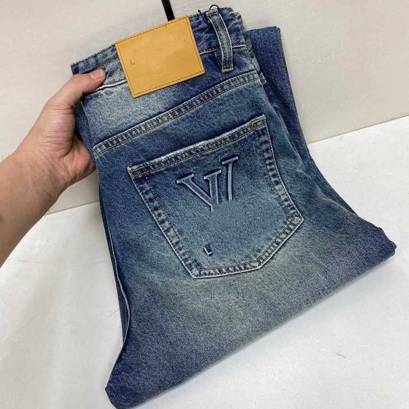 men designer jean Italian high-end luxury JC high-quality spring-summer jeans business casual trousers, luxurious and sophisticated blue pants for m