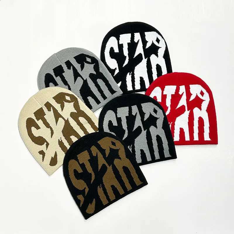 Man Y2 Knitted Hat Letters Woman's Hats Popular Hip-hop for Men's Hat Outdoor Sports Cap Street Casual Versatile Skateboard HatT260916