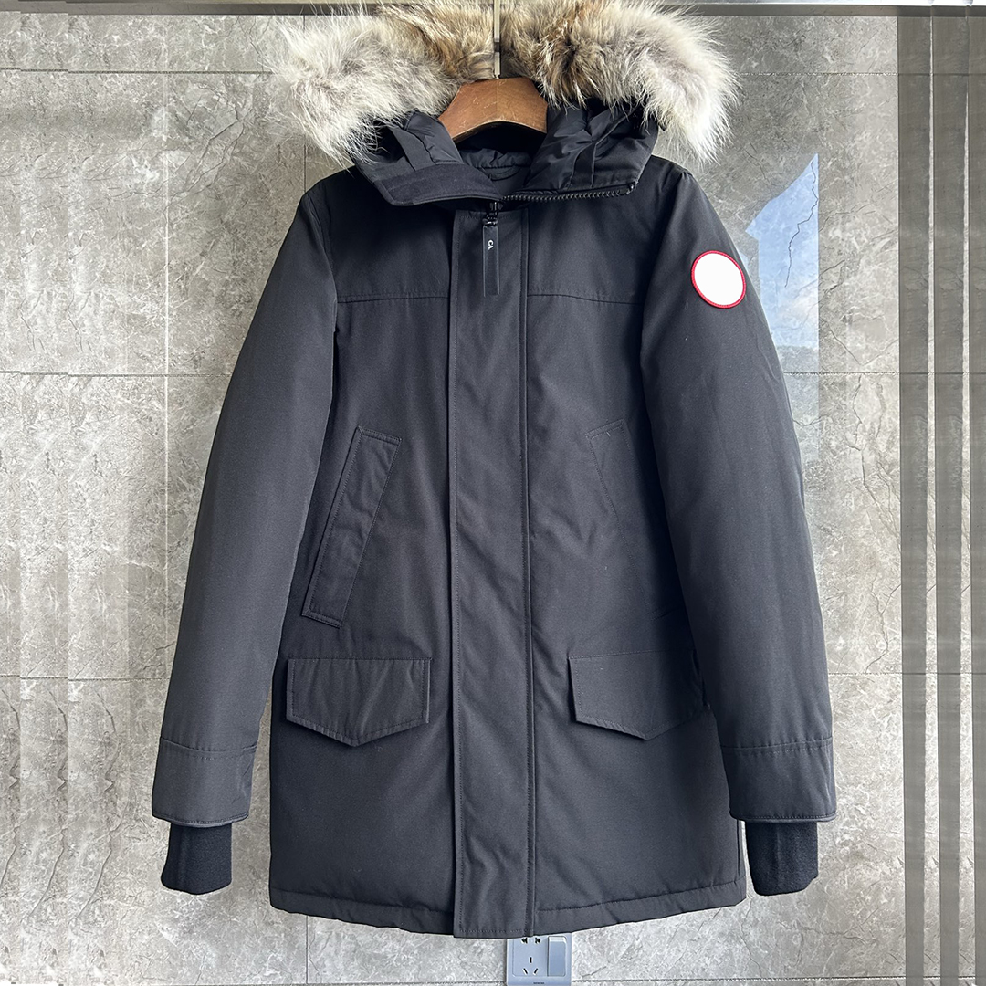 Canada jacket men jacket windbreaker E013 jacket puffer jacket down jackets high quality coats peak fur collar sleeve zipper fill down warm coat Chr