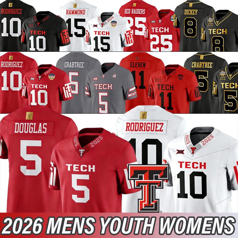 Maillot de football du Texas # 2 Morton # 15 Hammond # 12 Griffis # 8 Dickey # 20 Williams # 5 Douglas # 1 Virgil # 3 Eakin # 7 Carter Jr. maillo