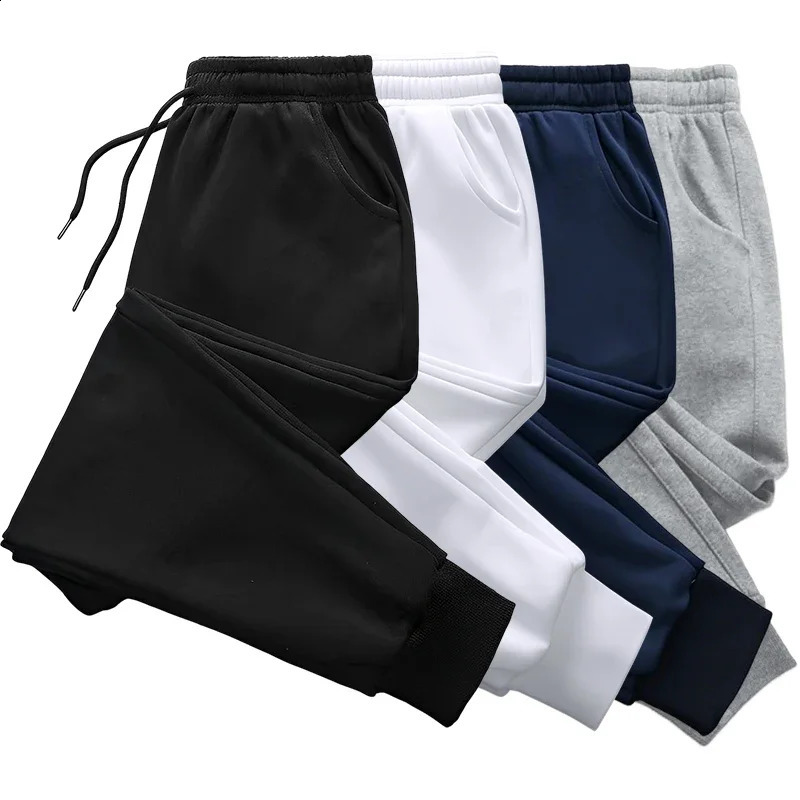 Men Sweatpants High Quality Drawstring Solid Color Jogger Pants All Season Home Outdoor Casual Sport Trousers Men's Clothes 260917