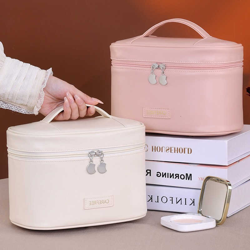 Makeup Brush Portable Organizer Foldable Multi-Pocket Cosmetic Bag for Women Perfect for Travel Daily Use Bathroom StorageT260917