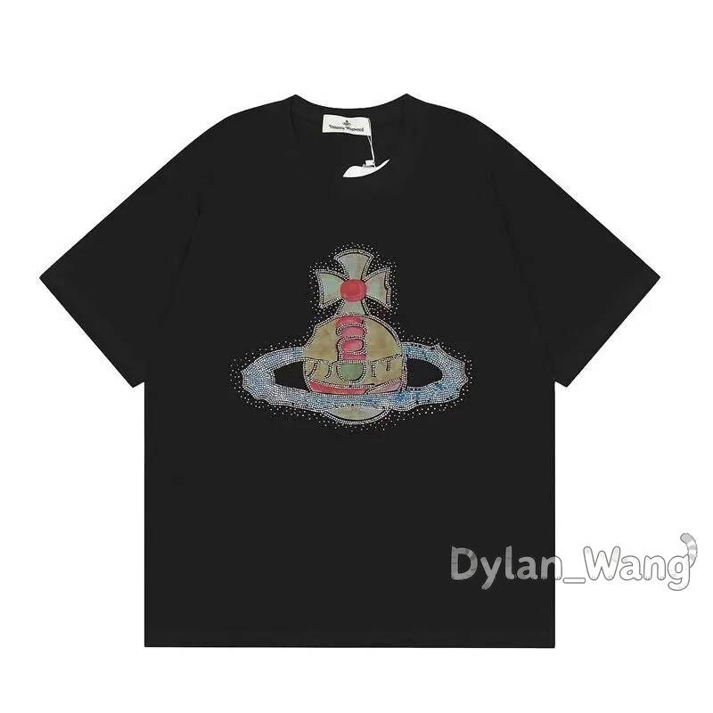 Designer wood tshirt High Quality Men Women Casual Comfort Tees Fashion Vivi Crew Neck Simplicity Patter Print Vivianelys Westwod Shirts 339