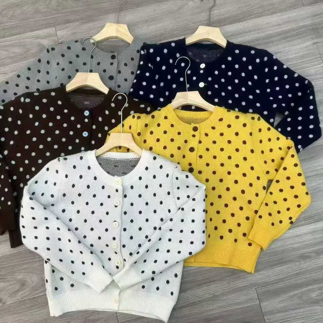 Maillard Design Knit Cardigan Autumn New Knit Sweater for Women Base Layer Versatile Jacket J260916