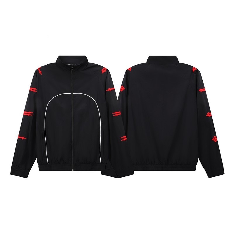 Desinger Trade Letter Embroidery Hooded Windbreaker Jacket Men And Women Casual Coat Sports Suit Trendy