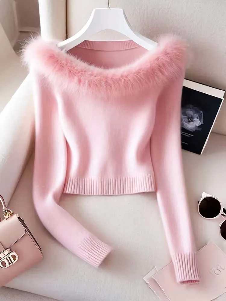Ladies' French Elegant Patchwork Fur Collar Is Designed with One-Shoulder Wool Which Is Suitable for Daily Travel and Shopping. X260916