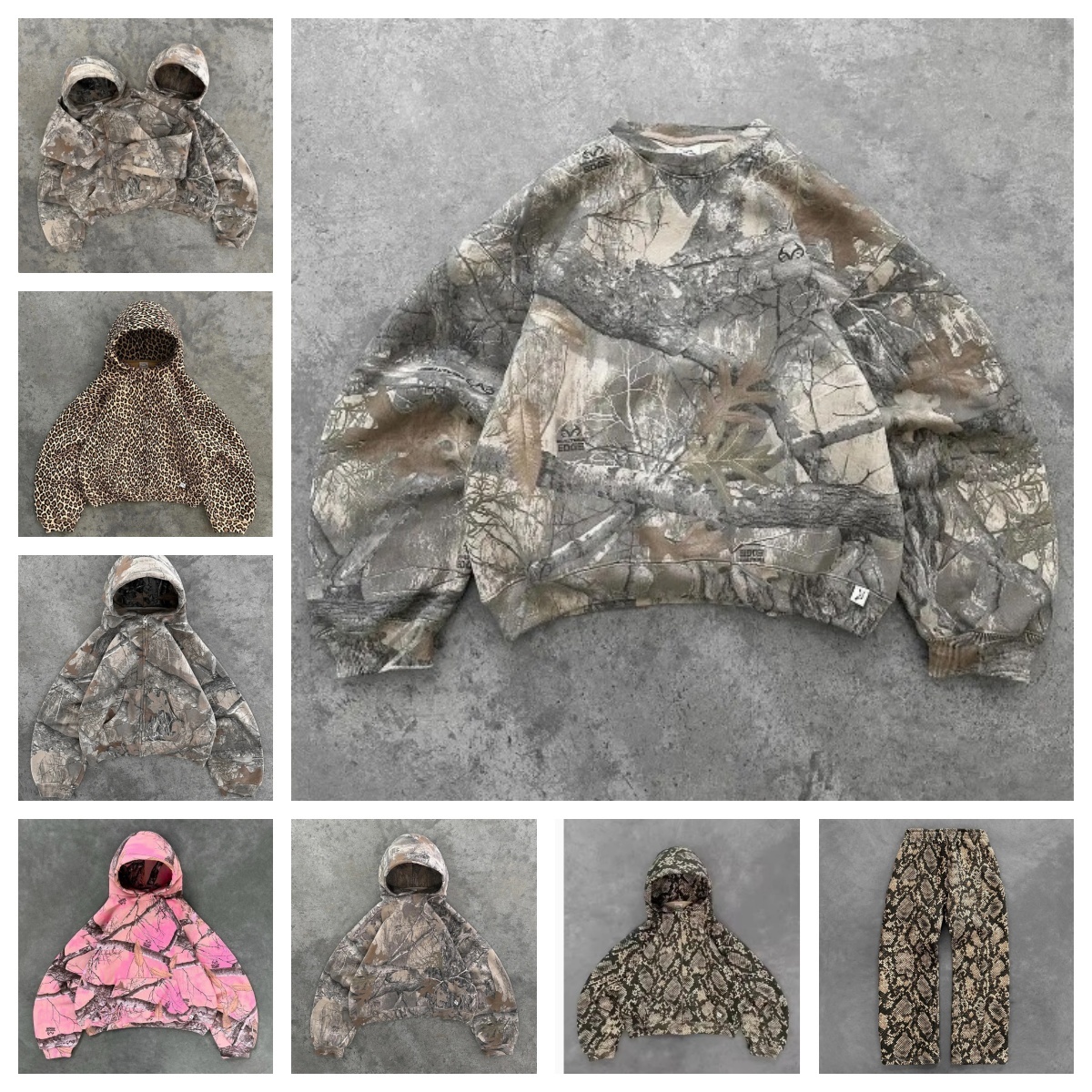 designer Sitka jacket mens Retro hip-hop zip-up pullover sweatshirt Hudson mens Camo Waterproof and Warm Hunting Loose Fit mens coat overalls camouf