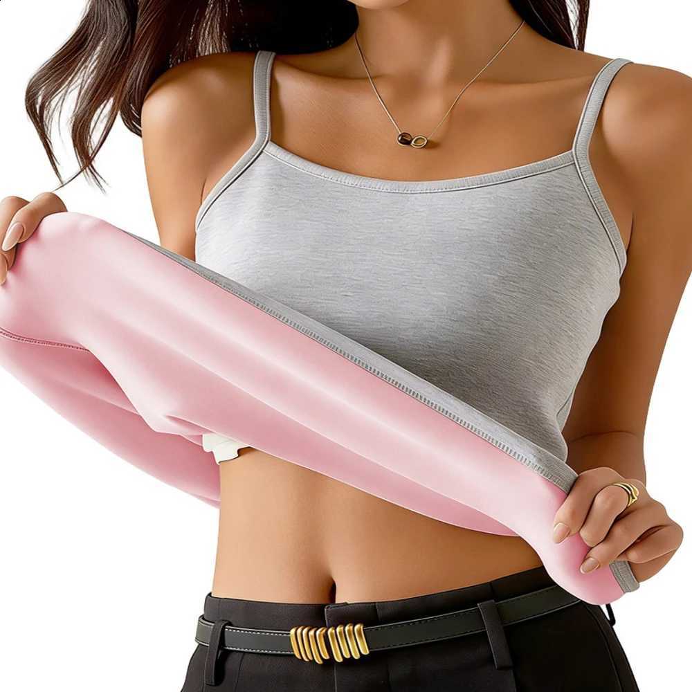 Women Winter Warm Vest Top Thick Velvet Camisole Y2k Sleeveless Tank Tops Sexy Slim Fleece Lined Camis Top For Cold Weather H2609161