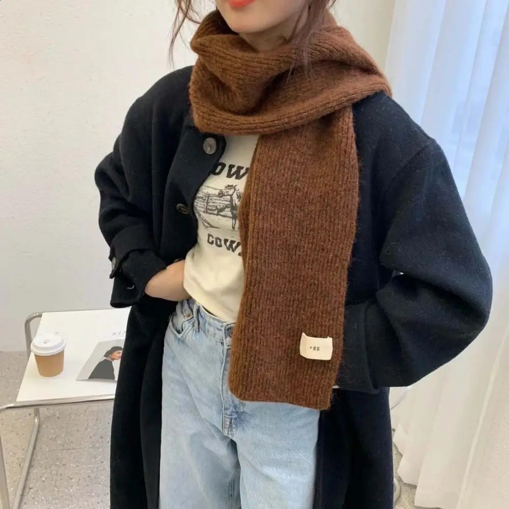 Elegant Plush Mohair Long Shawl Knitting Winter Scarves Korean Style Wool Cape Wraps Autumn 260910