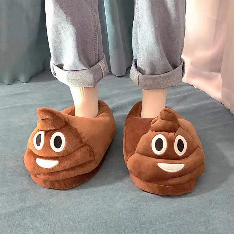 For Man And Women Slipper Prankish Cartoon Indoor Thickening Warm Plush Slippers Winter Shoes 260916