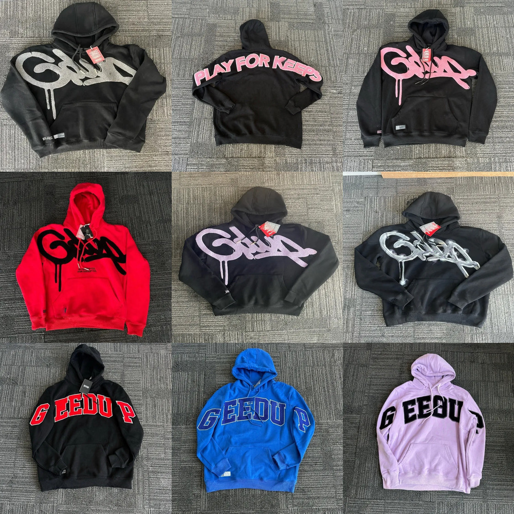GEEDUP Towel Embroideries Hoodie Designer Casual Tracksuit Top 5A High Quality Geed Up Hoodies Men Women Fashion Pullover