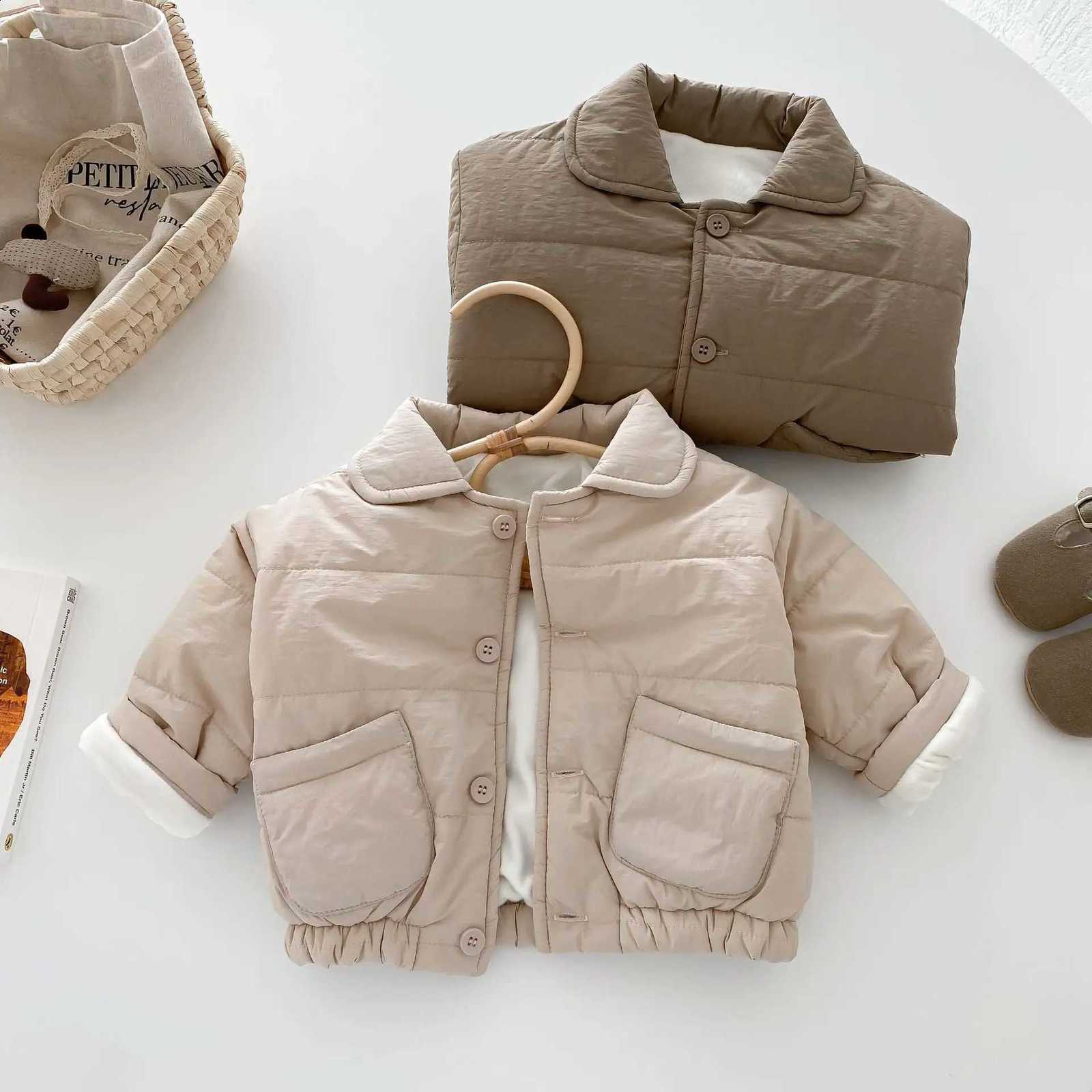 Winter Kids Coat 0-5 Korean Years - Thick Warm Fleece Jacket for Baby Boys Toddler Snow Outfit J260917