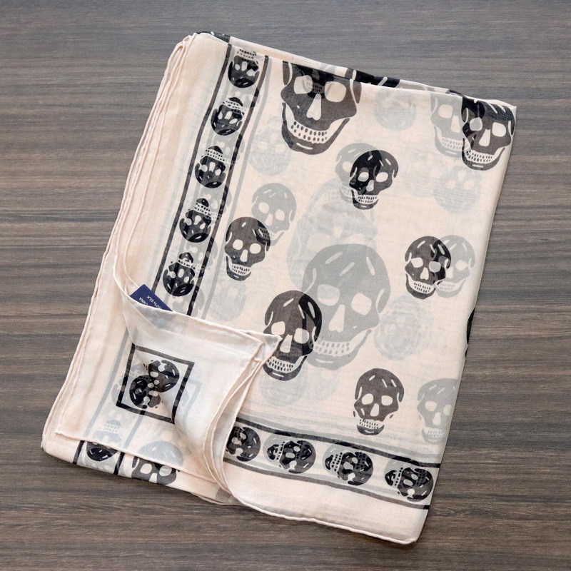 Fashion-Brand skull scarf for and men Best pur silk satin women scarves shawls02 S260917OTHJ