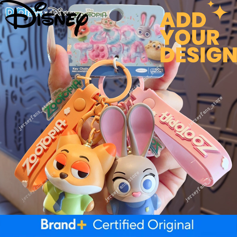 Authentic Disney Zootopia Keychain 2025 New Model Bag Pendant Doll Toy Key Chain Accessory b7