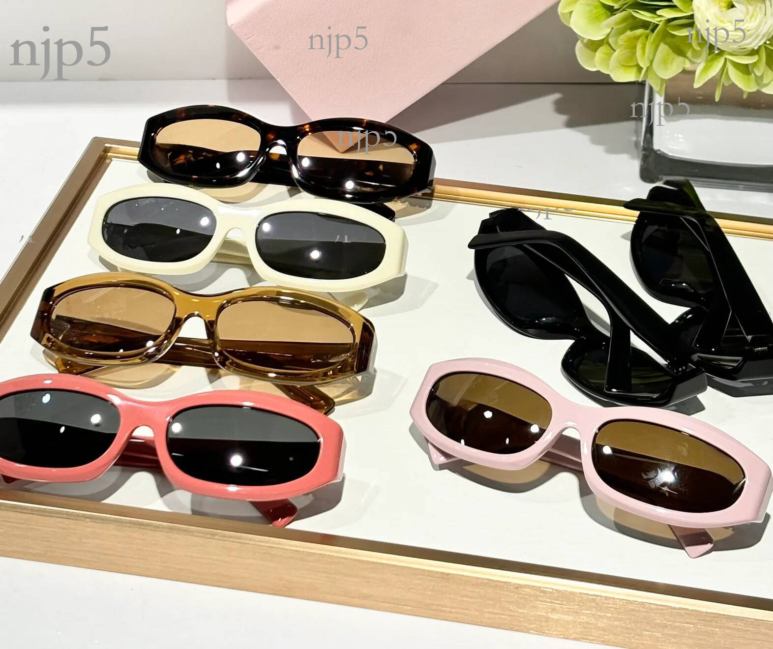 2026 New Cat Eye Elliptical Sunglasses for Luxury Vacation and Travel Versatile Sunshade Glasses