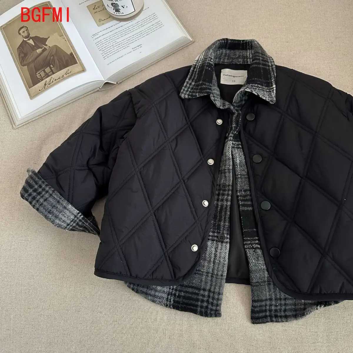 Teens Boys Down Cotton Jacket New Children's Thin Cotton Stylish Fake Two Piece Winter Jacket Boys Handsome Patchwork Coat 1-13YT260916