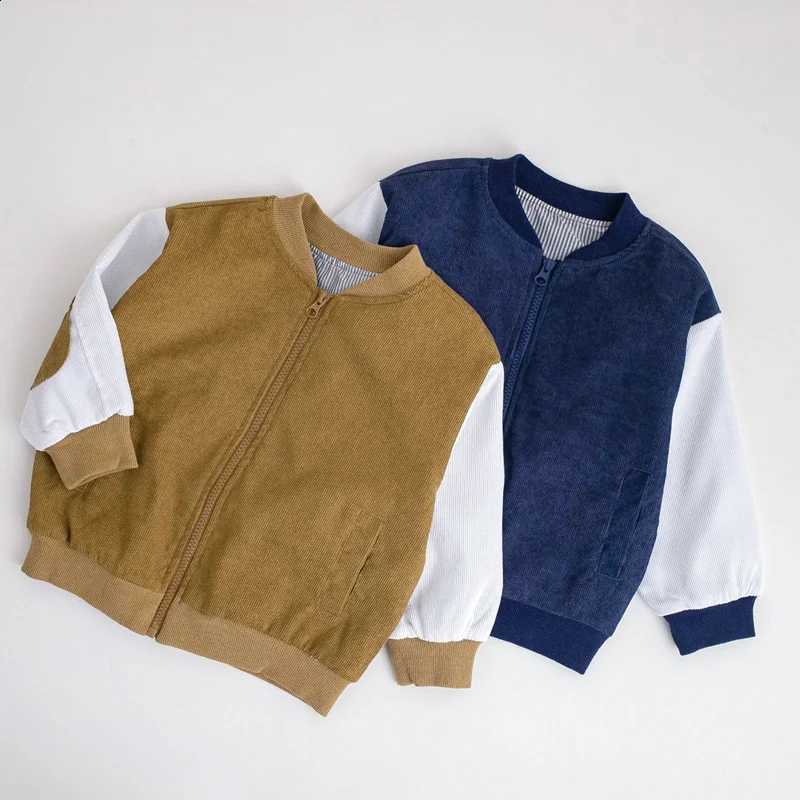 Baby Girl Fashion Boy Corduroy Jacket Infant Toddle Child Bomber Coat Blazer Outwear Patched Spring Autumn Baby Clothes 6M-12YT260916