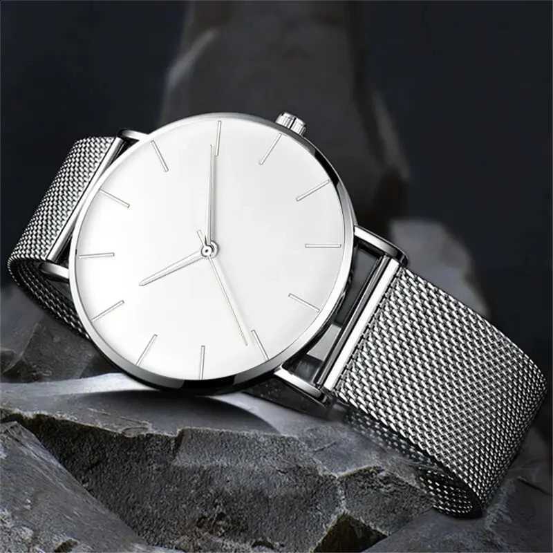 Mens Watches Luxury Sport Wrist Watch Men's Watches Fashion Casual Quartz Classic Mesh Slim Strap WristWatchesT260916
