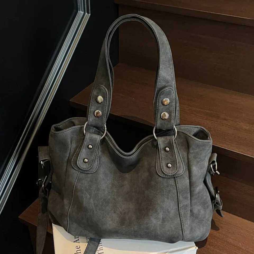 Top Quality Faux Suede Leather Shoulder Hand Bags for Women Lazy Commuting Handbags Women Bags Deisgner Large Capacity H260916