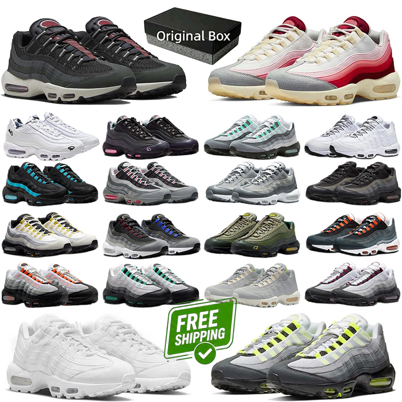 Designer 95s Sports Shoes Men Women Running Stadium Green Triple Black White Blue Trainers Shoe Storm Sequoia Pink Beam Wheat Sketch Designer Runner