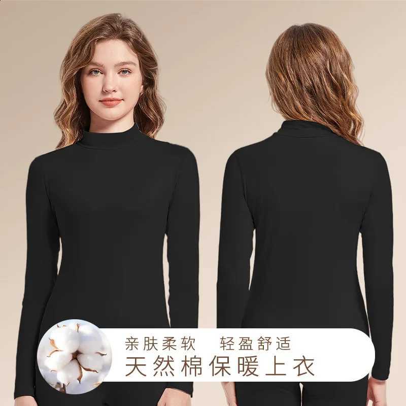 Autumn dress female autumn and winter female half high neck inside wear top single thin cotton sweater warm underwear female bas H260916