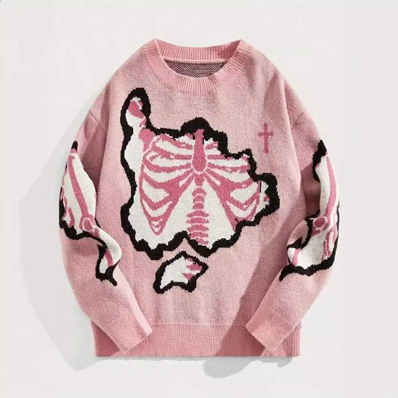 2026 American Y2k Knitted Pullover Autumn Fashion Casual New Loose Tops Harajuku Gothic Vintage O-neck Sweaters Mujer X260916