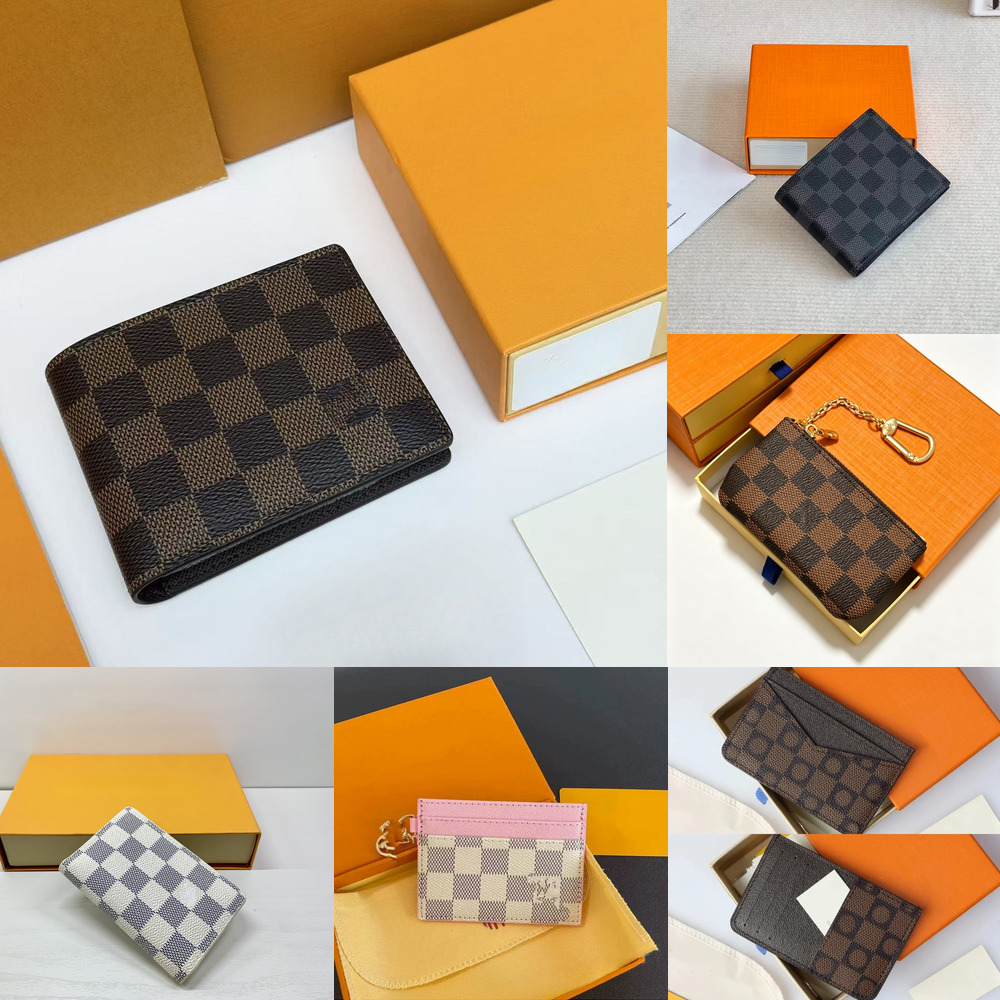 mens wallet passport ID Case Pocket women Men Bag vintage Pebble Credit card wallet men Handbag Black Small Bag Genuine Leather Mini Branded Brand N