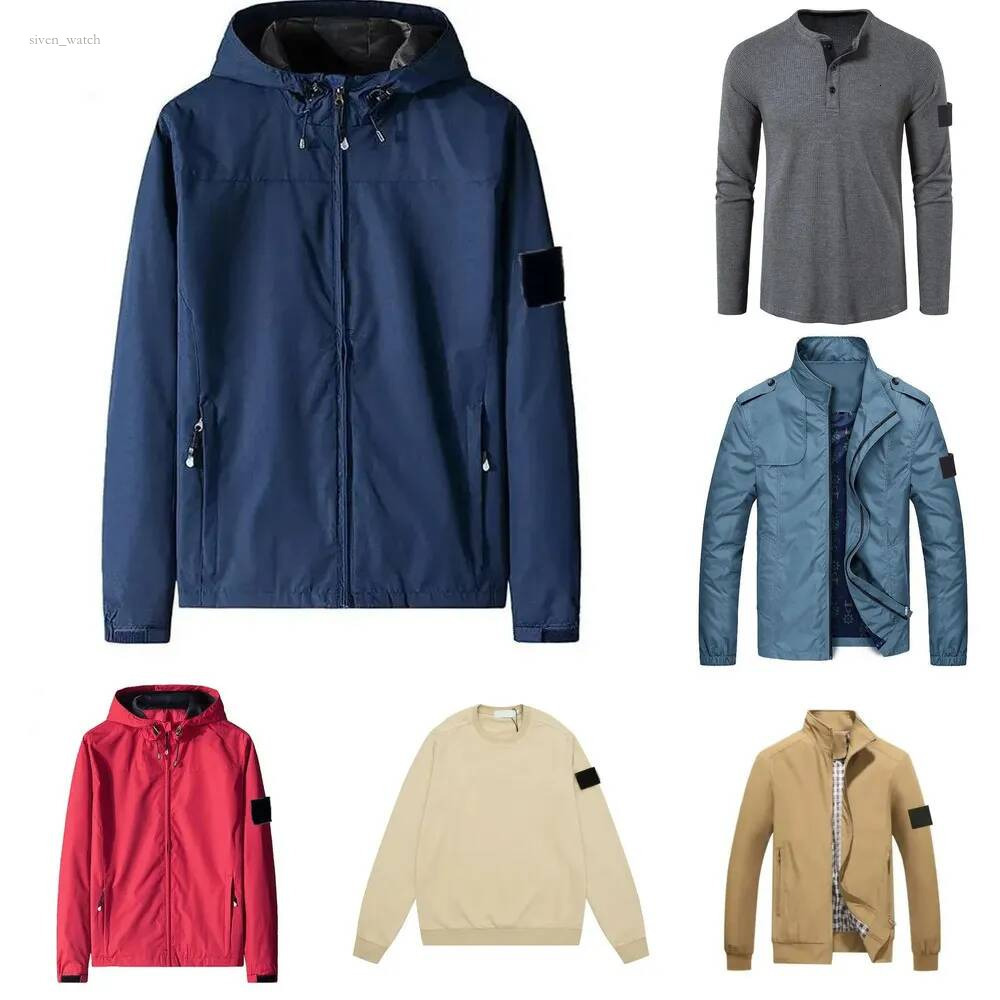 2026 10A Stone Jacket Men Spring Autumn Windrunner stoney Jackets Thin Coat topstoney Men Sports Windbreaker Topstoney Zip Up Islendlyshoodiejacket