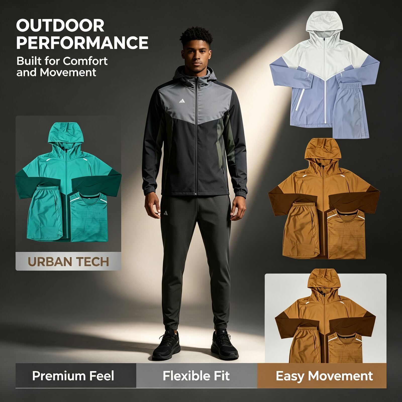 AAA+ Monterex Set Miller Tracksuit Kid 3-Piece Set Mens Tracksuit Sports Running Set ShortsTshirt Set Sportswear Sweatpants Monterex Tracksuit Mille