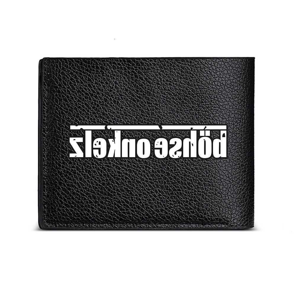 Print Bhse Onkelz Men's Wallet Holder Casual Business Fashion Design Stylish Everyday Accessory Modern LookT260917