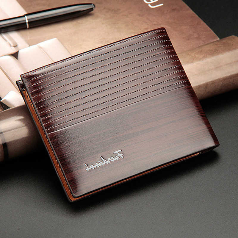 Slim Short New Men Wallets High Quality Holder Male Purse Retro Coin Pocket Photo Holder Men WalletsT260917