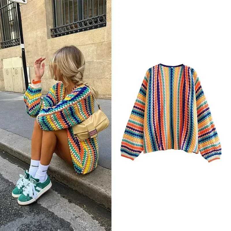 Crop Women's Warm Cardigan Knit Sweater Autumn Outerwear Y2k Plus Size Women's Clothing Long Sleeve Korean Style Clothes J260916