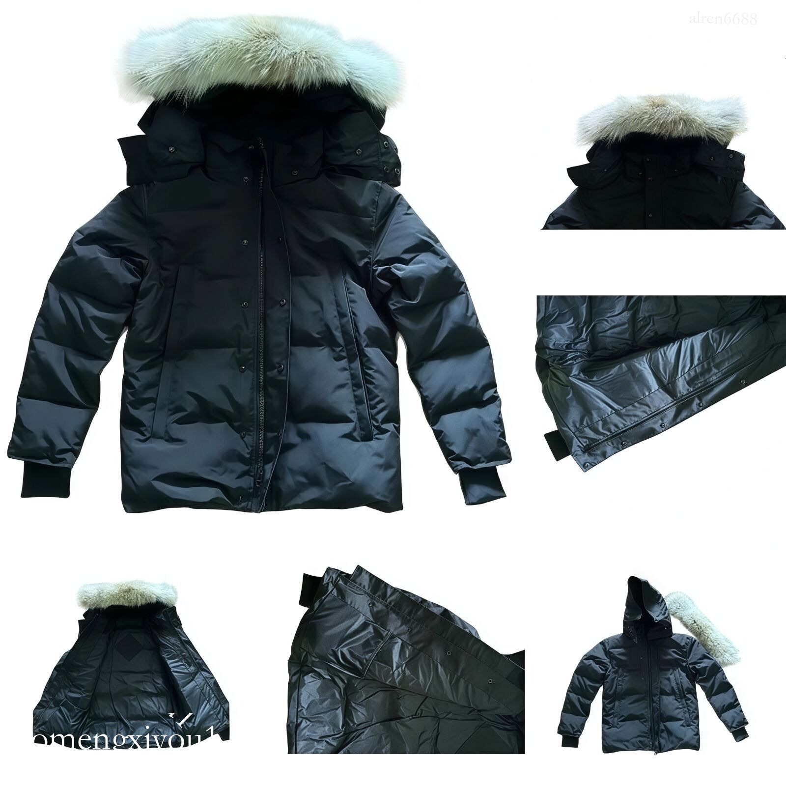 Winter Men canada Down Jackets Fur Homme Outdoor Windbreaker Outerwear Hooded Fourrure Manteau Coat Hiver Parka Doudoune