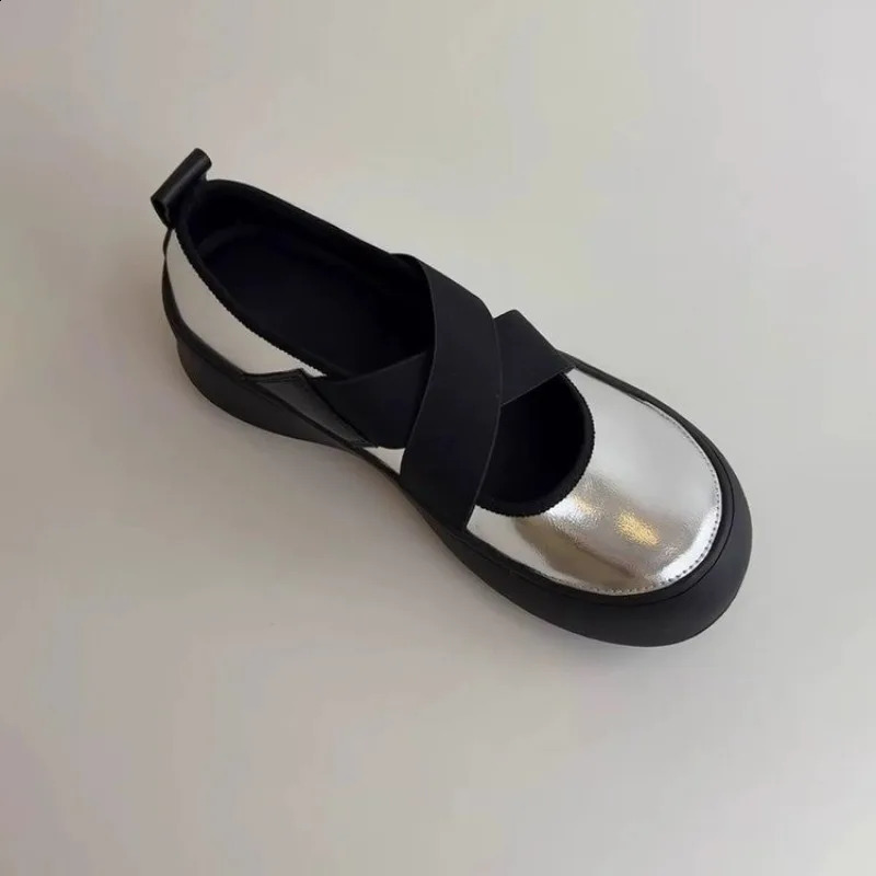 Casual Sneakers for Women Summer Flat Ballet Running Shoes Trend Fashion Single Shoes Platform Shoes 260917