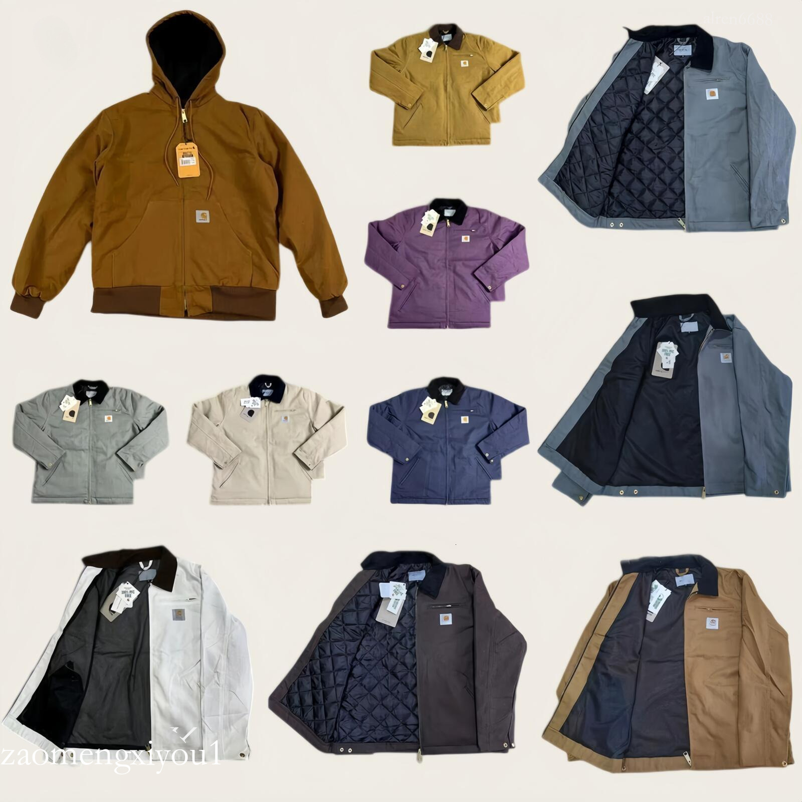 Car Jacket men Designer Coat Top Quality J140 Classic American Jacket overall Hooded Work Jacket With Warm And Windproof Cotton Jacket6