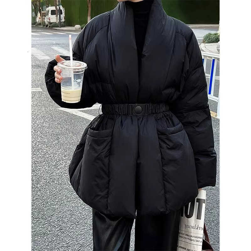 Lace Gentle Style Temperament Versatile up Design Sense Long Sleeved Cotton Jacket Women 2025 Winter New Light Mature Style Top H260917