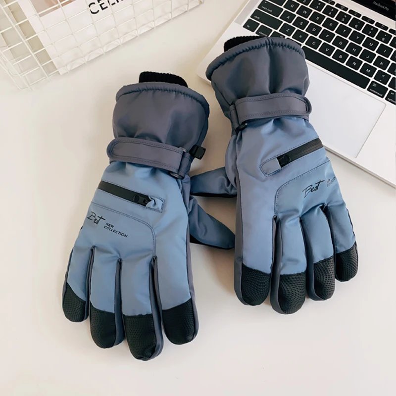 Winter Touchscreen Gloves for Skiing Cycling and EBike Riding Thick Warm Knit