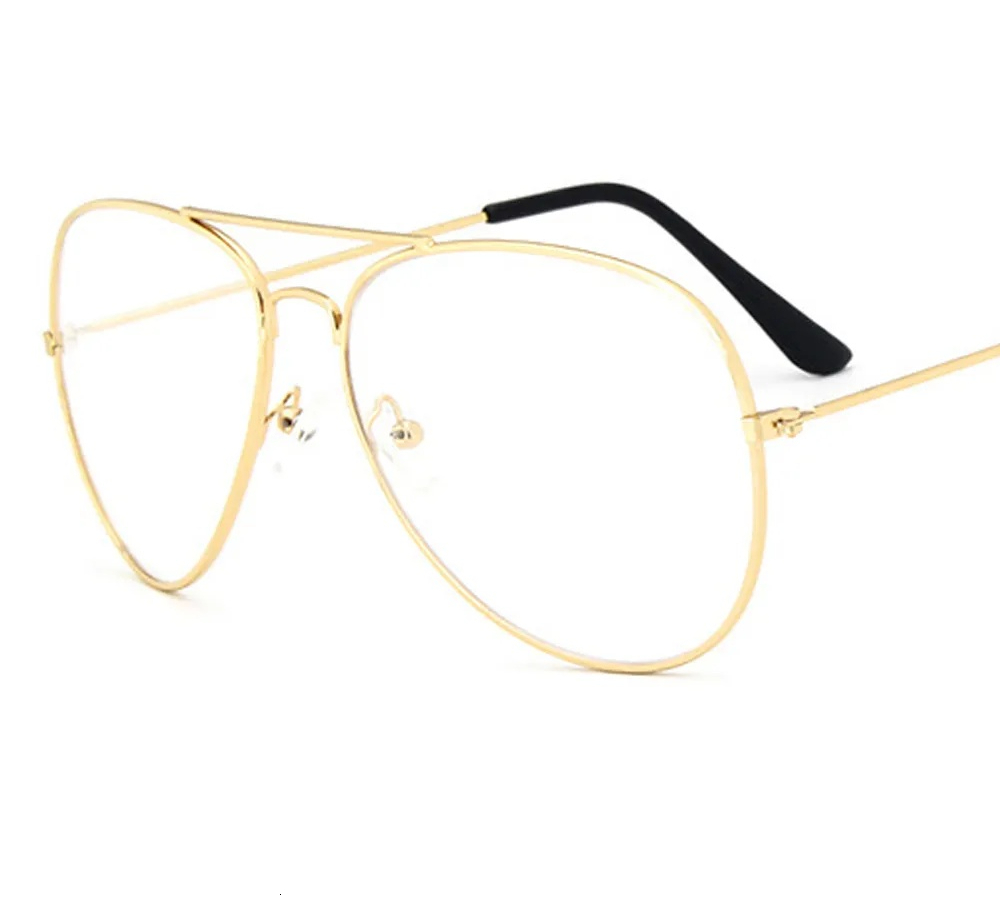 2026 New perfume Warblade Band Alloy cologne Gold Frame Classic Optics Eyeglasses Transparent Clear Lens Women Men Fake Glasses Female Designer