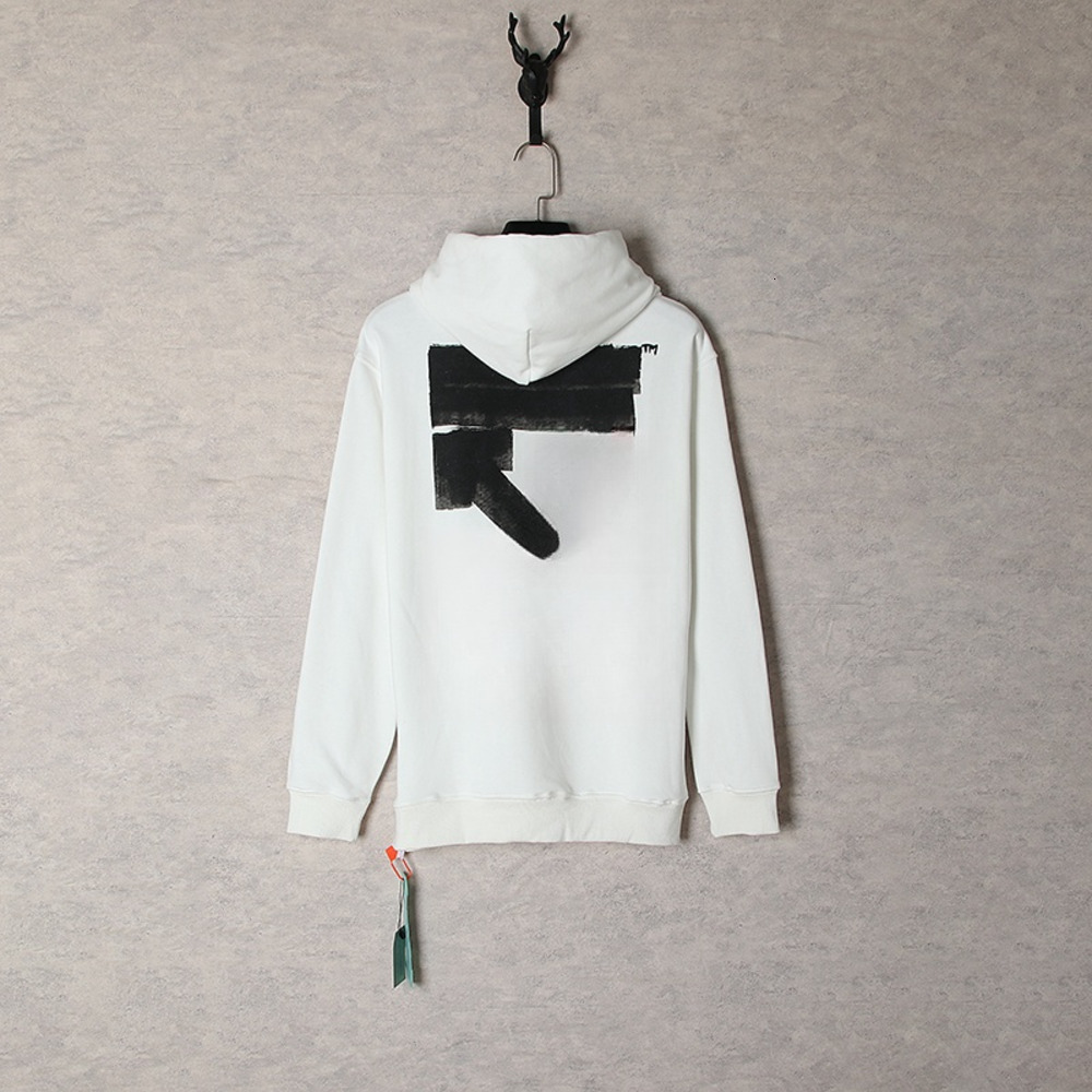 Off White Hoodie Designer Mens Hoodie Arrow Sweater Neck Young Men Designer Off Whitemen Sweater Cotton Short Sleeve Animal Print Summer Mens Offwhi
