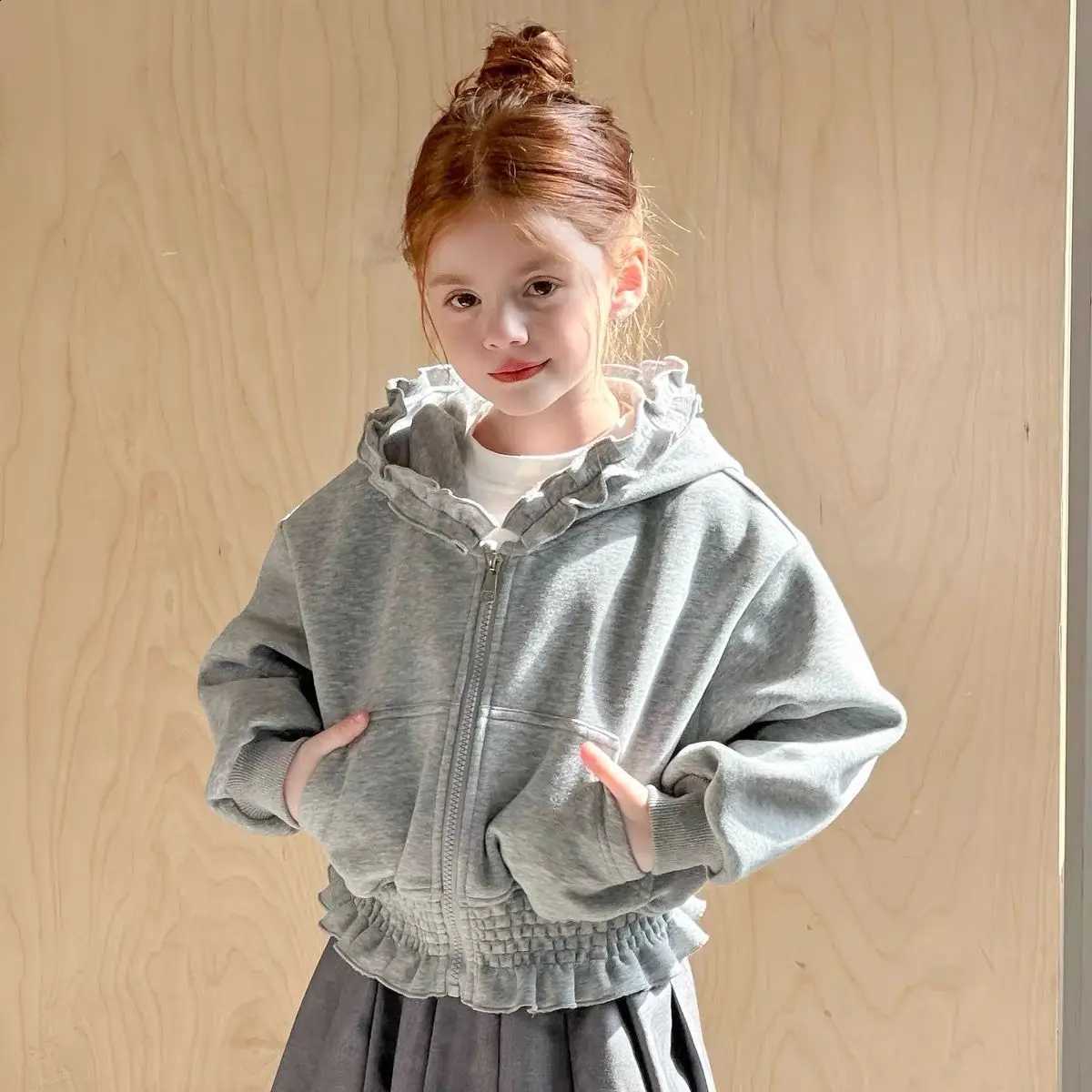 Baby Girls 2026 Hooded Jackets Spring Autumn Winter Tops Clothes fashion Kids Children Hoodies Zipper Coats Outfits Pour EnfantsT260916