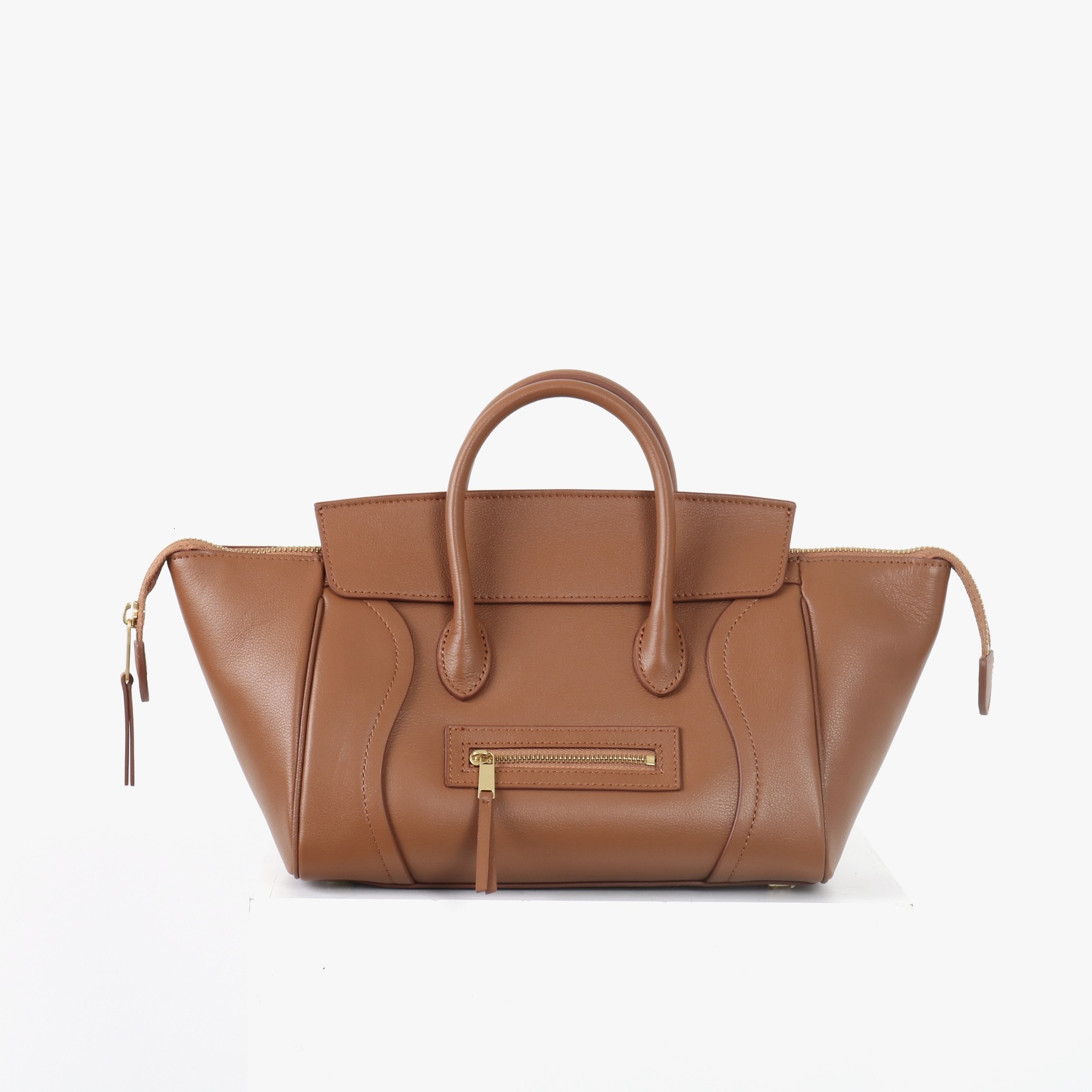 Summer New Genuine Leather Tote For Women Luggage Top Handle Crossbody Shoulder Bag Work Commute Daily Use