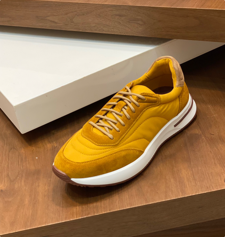 2026 Designer Casual Shoes For Men's Flats Week End Walk Mesh Suede Sneakers Low-top trainers Breathable Comfort Lace-Up Platform Shoes Slik an