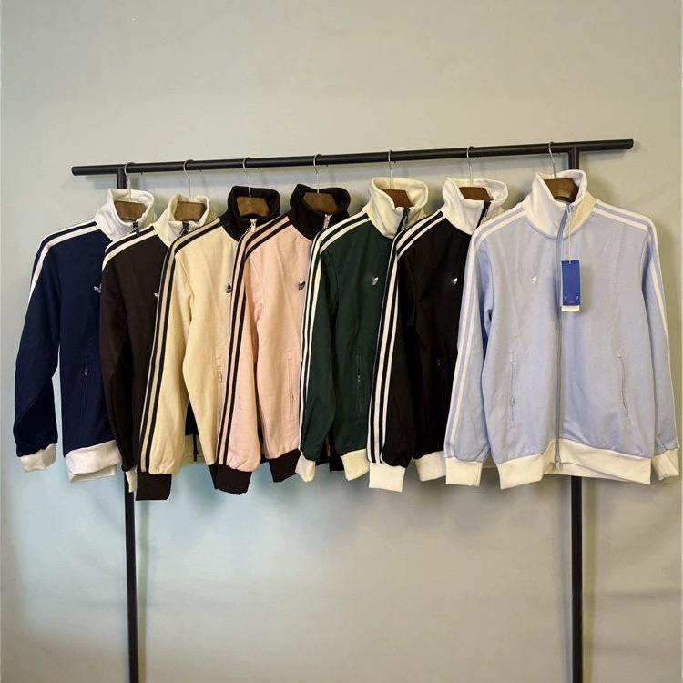 Designer Autumn Unisex Three Stripes Zip Cardigan Jacket, Fashion Versatile Casual Coat for Men Women