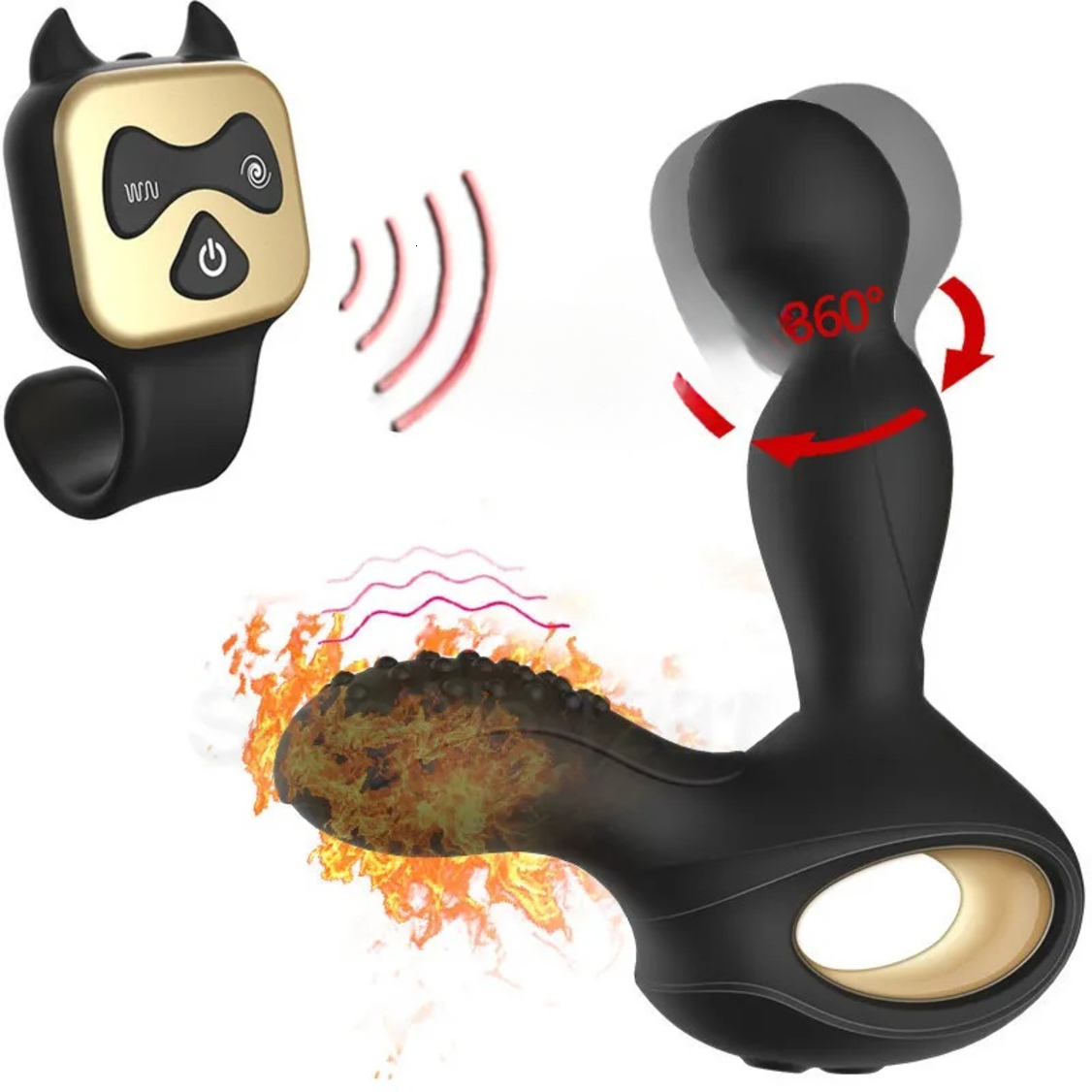 2026 New New Heating 5 Rotating 10 Mode adult toys Vibration Male Prostate Massager G-Spot Stimulator Butt Plugs Anal Vibrator Sex Toys For Men JA26
