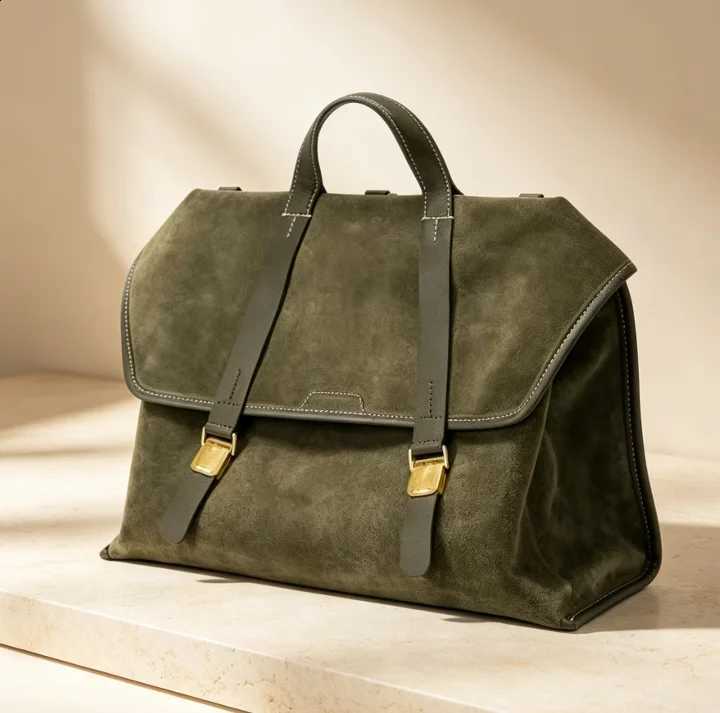Casual S 2026 New Version Commuting Shopping Vertical New Large Backpack Denim Canvas Document Computer Bag Fashionable H260905